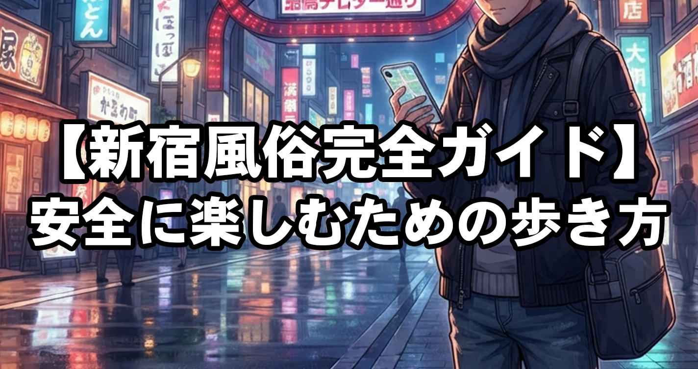 【新宿風俗完全ガイド】ソープ・ホテヘル・デリヘルの特徴と、歌舞伎町で安全に遊ぶための歩き方
