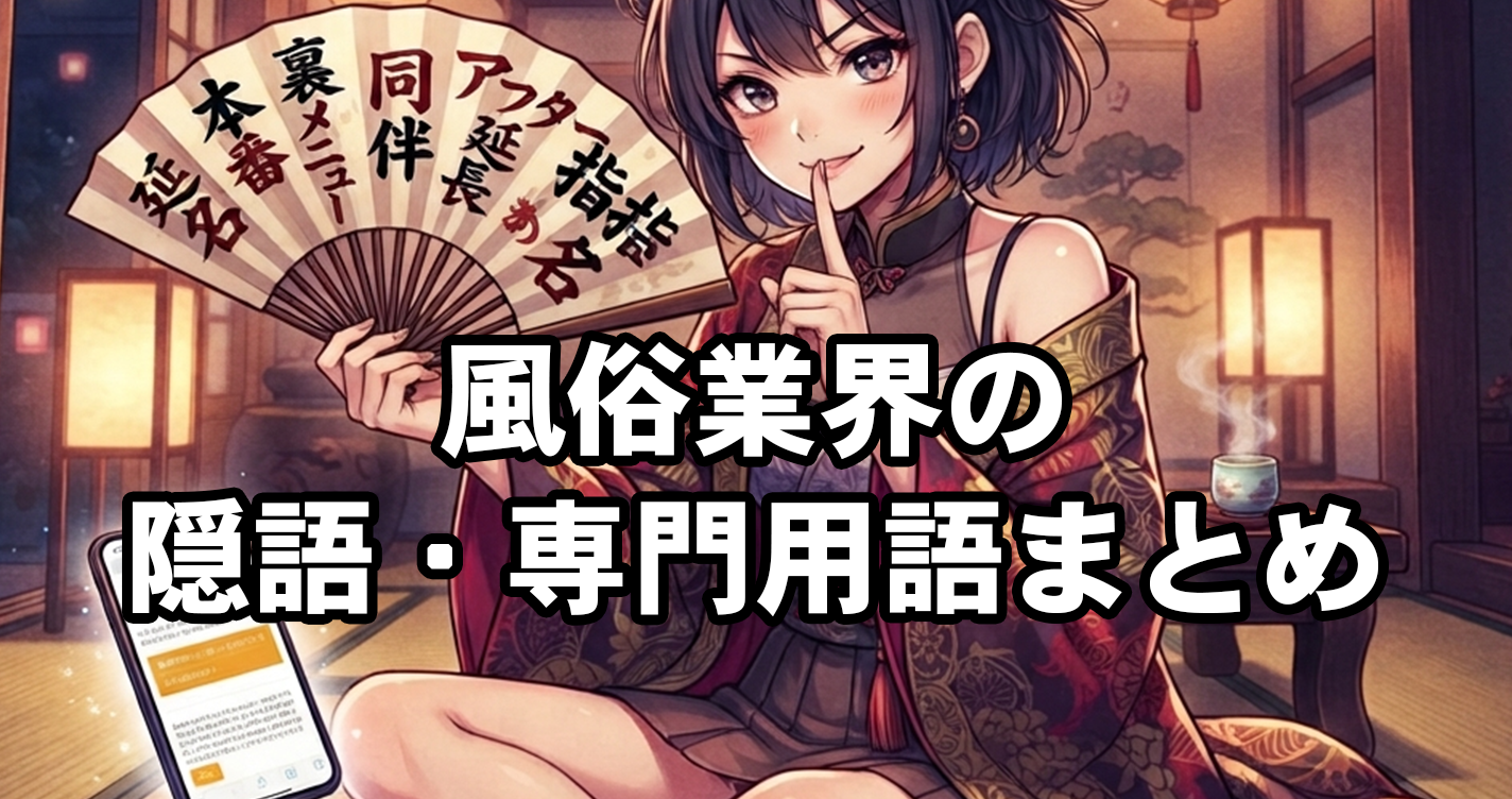 風俗業界の隠語・専門用語まとめ